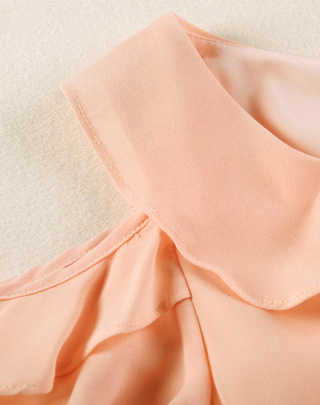 裸粉色韩版时尚短袖上衣