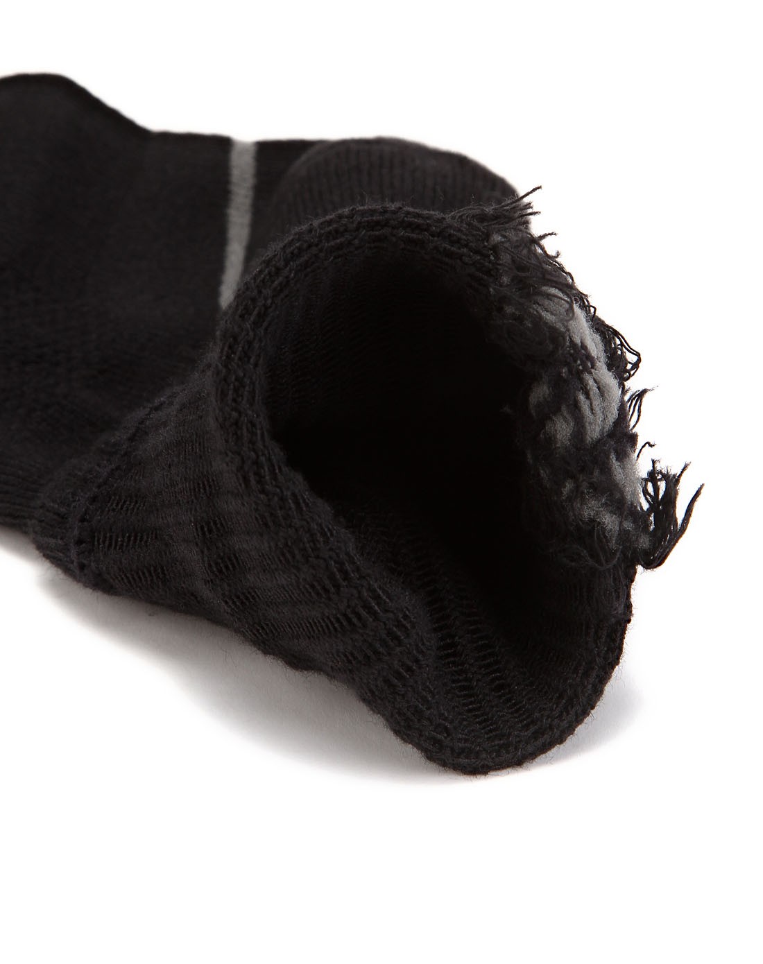 舒适柔软 中性款黑色中袜 两对装