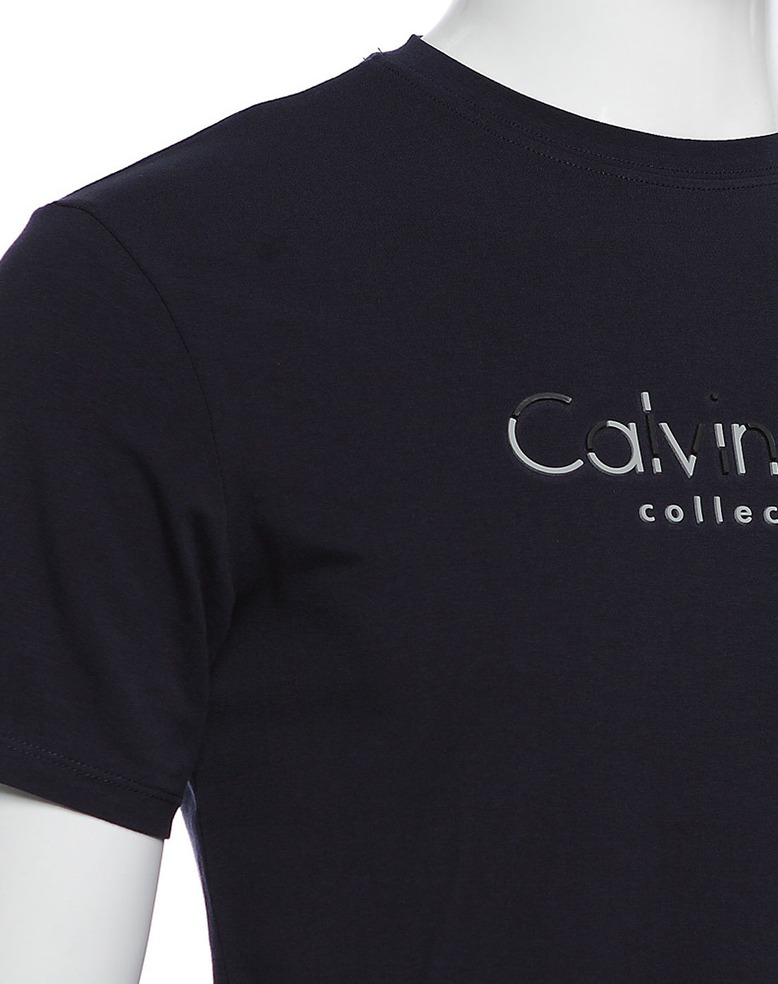 男款青黑色弹性棉时尚t恤