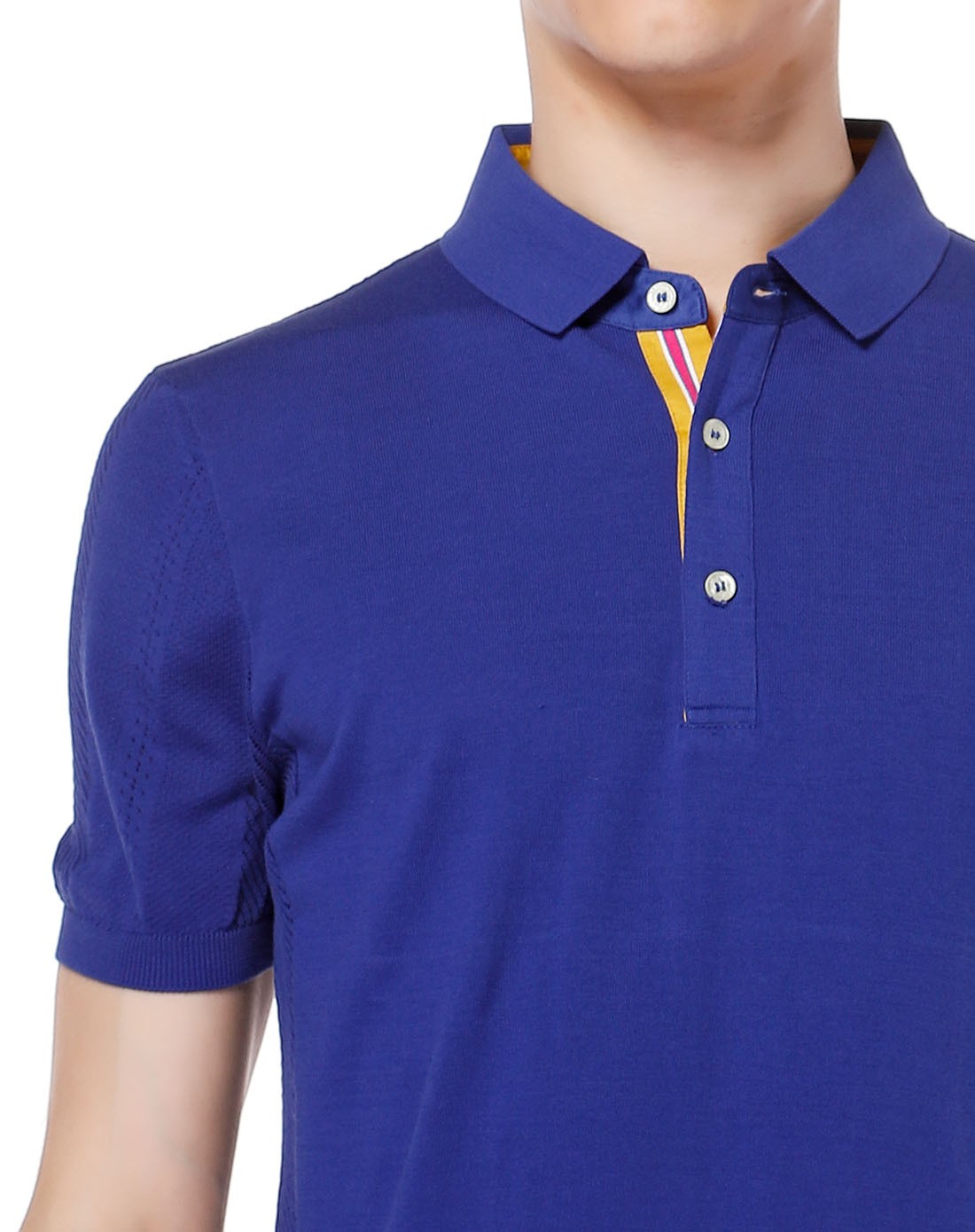 深蓝色百搭简约短袖polo衫