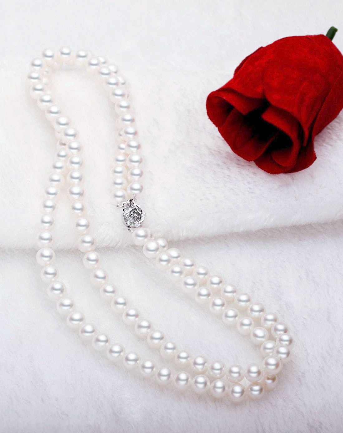 【时尚优雅】aaa级天然珍珠双排项链(附国检证书)