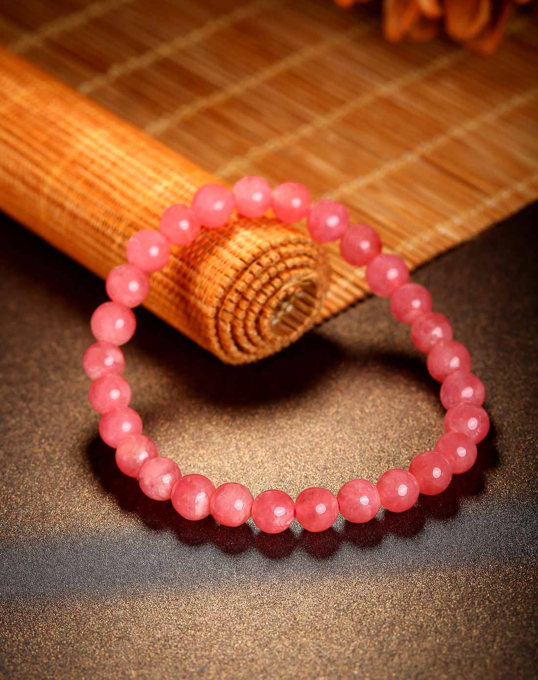 天然红纹石手链7mm 娇媚灵动 神采飞扬