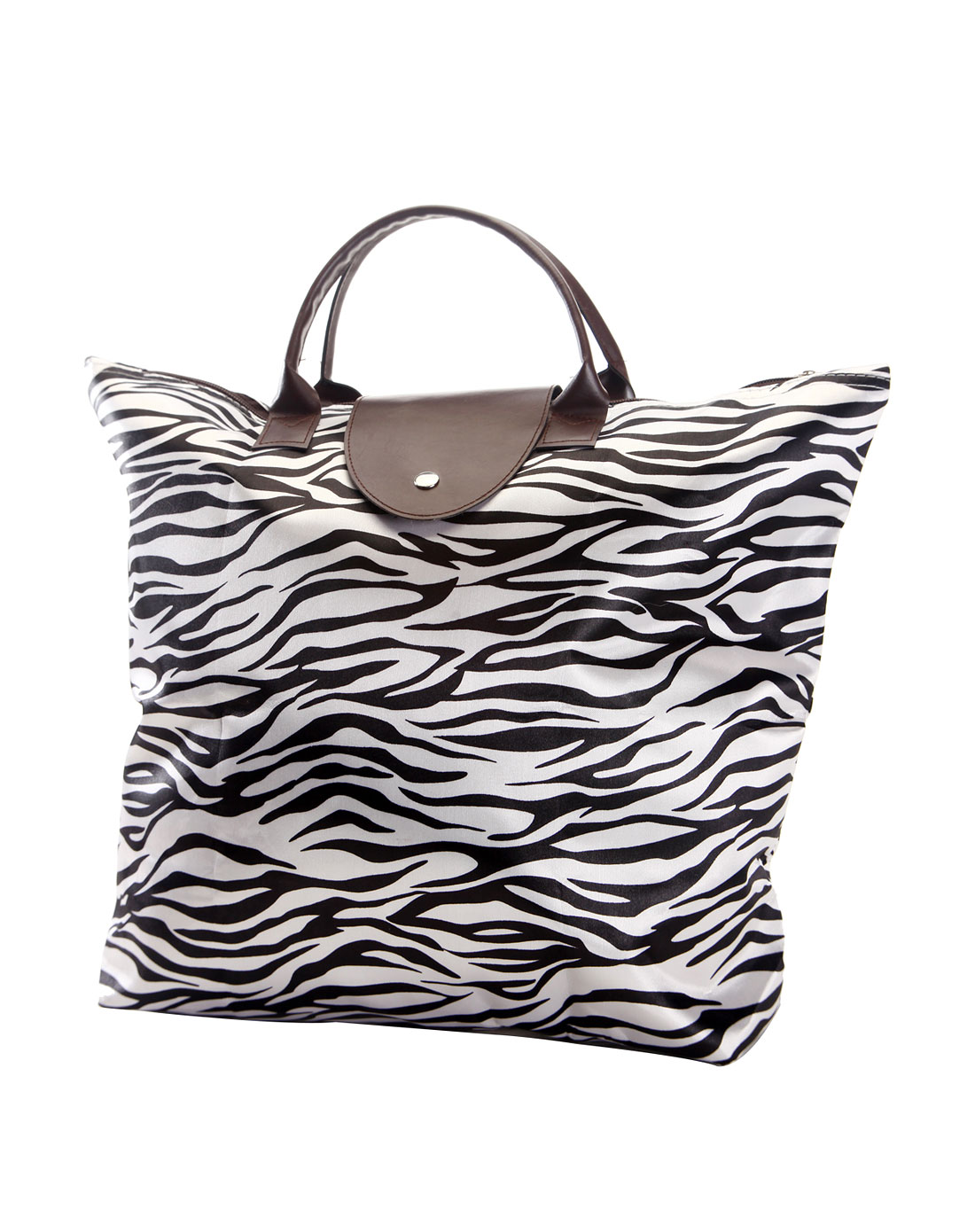 黑白色斑马纹可收纳手提包