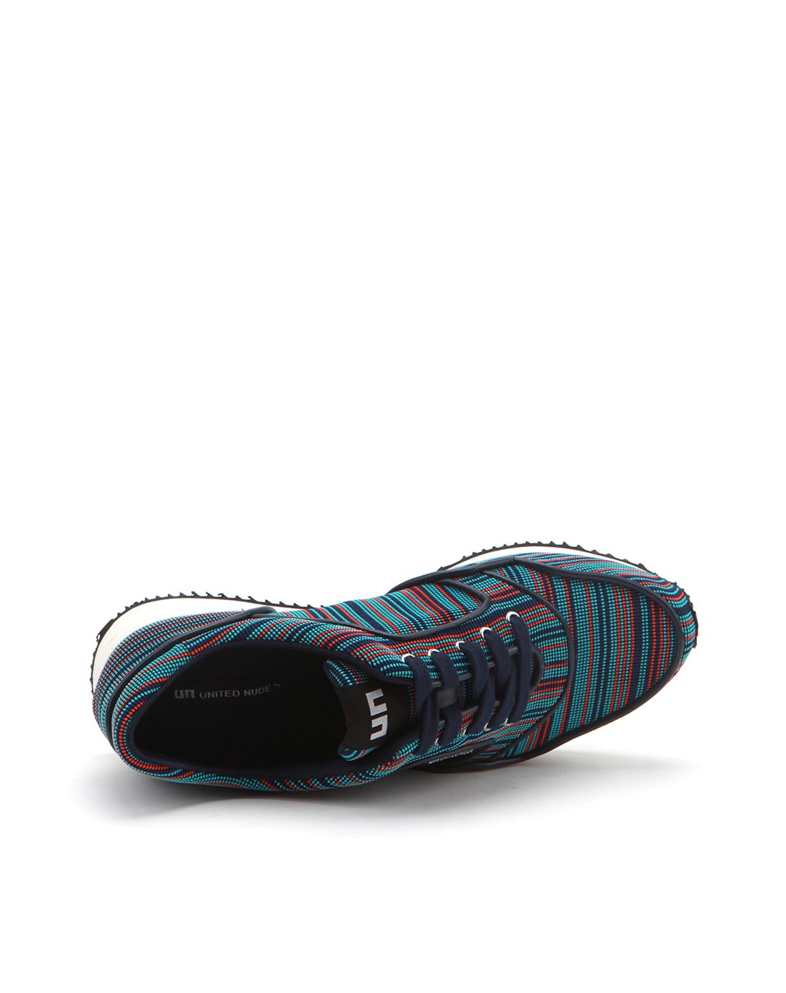 runnermens粉绿红色彩条cruise休闲条纹松紧带平底跑鞋