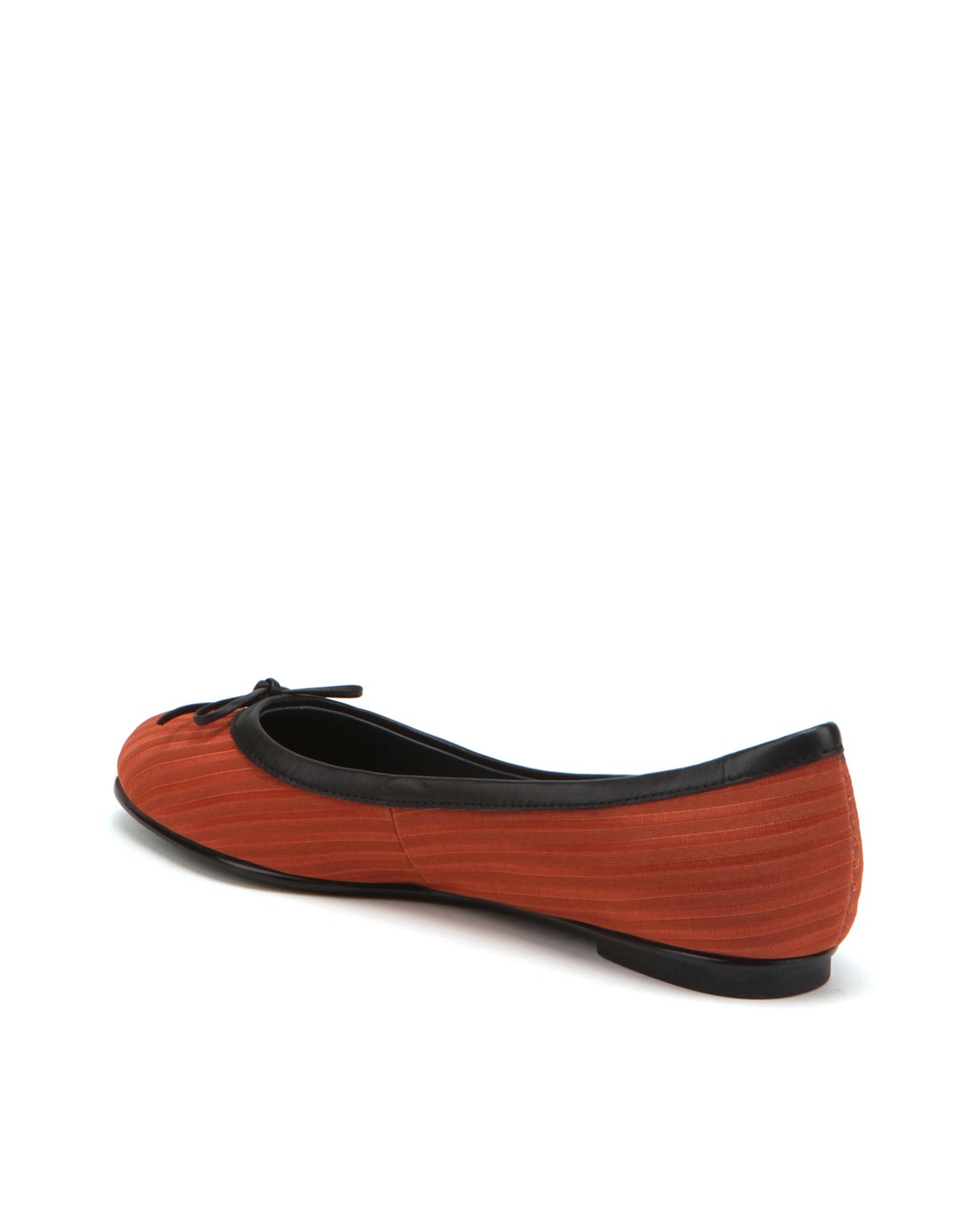 elasticballet松紧带橙铜色平跟鞋