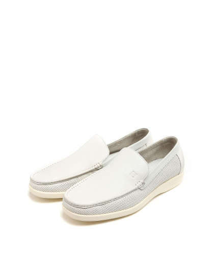 bosssunwen白色牛皮冲孔压纹休闲皮鞋be20cb580c_唯品会