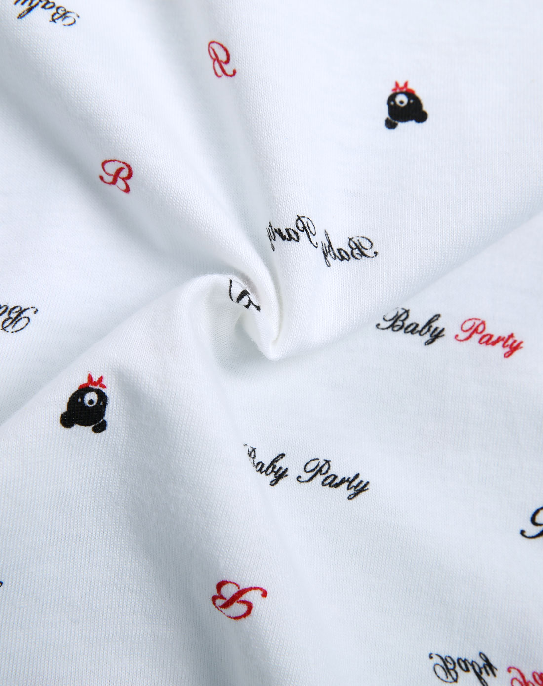 贝比派迪baby party婴童专场中性黑色字母小熊短袖圆领肩开套装b