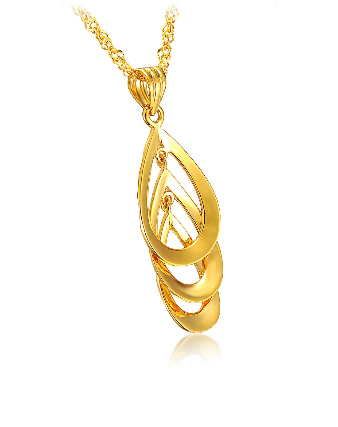 缤纷乐园 黄色9k金吊坠 1.09克(赠925项链)(附国家级证书)