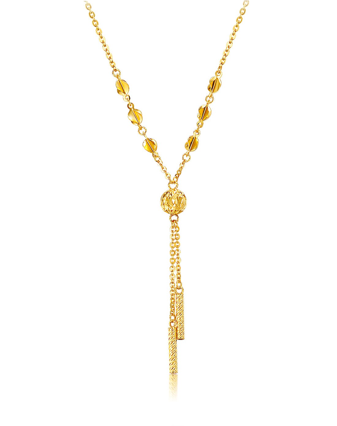 妙影 黄色9k金链坠 2.67克(附国家级证书)