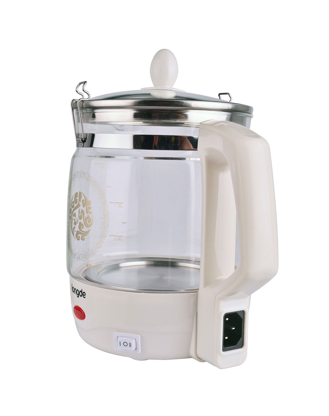 科立泰&龙的电器专场-龙的1.8l透明玻璃一体式健康养生壶