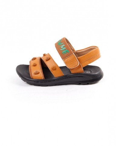 富罗迷follow me童装童鞋专场男童棕色真皮凉鞋4b500224_唯品会