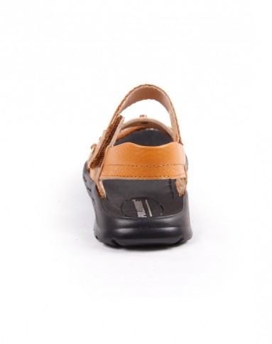 富罗迷follow me童装童鞋专场男童棕色真皮凉鞋4b500224_唯品会