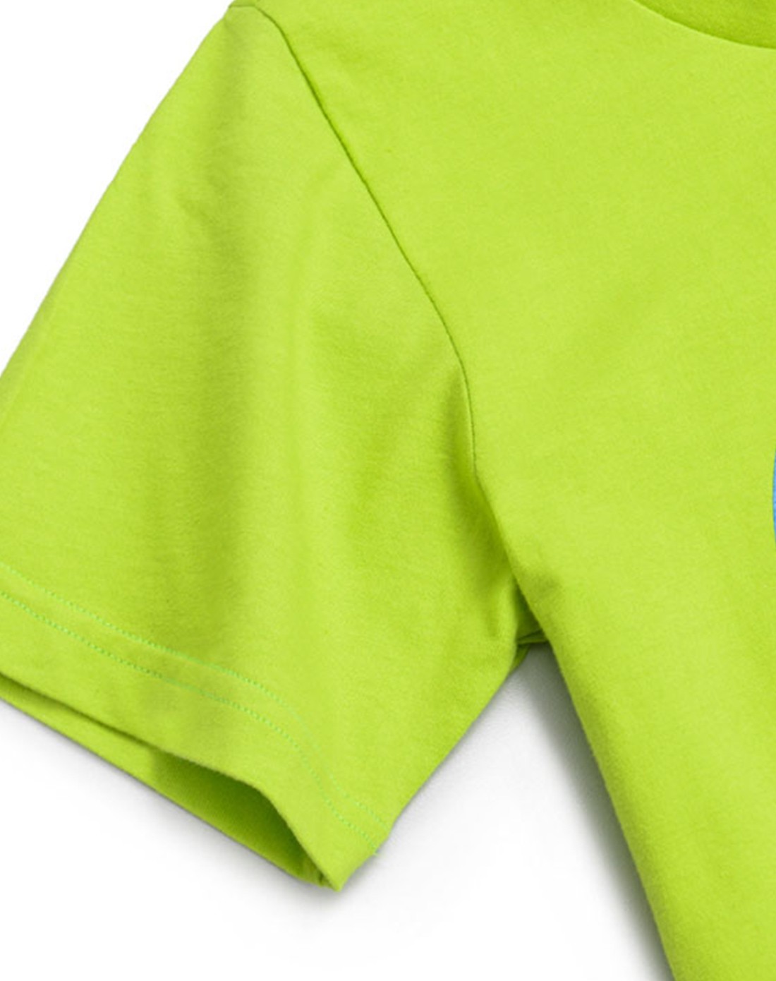 男童酸橙绿针织短袖t恤