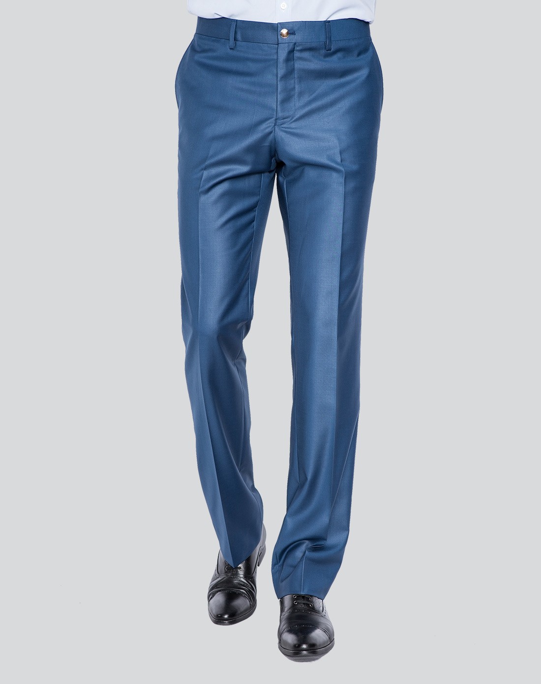 蓝色正装商务休闲西裤