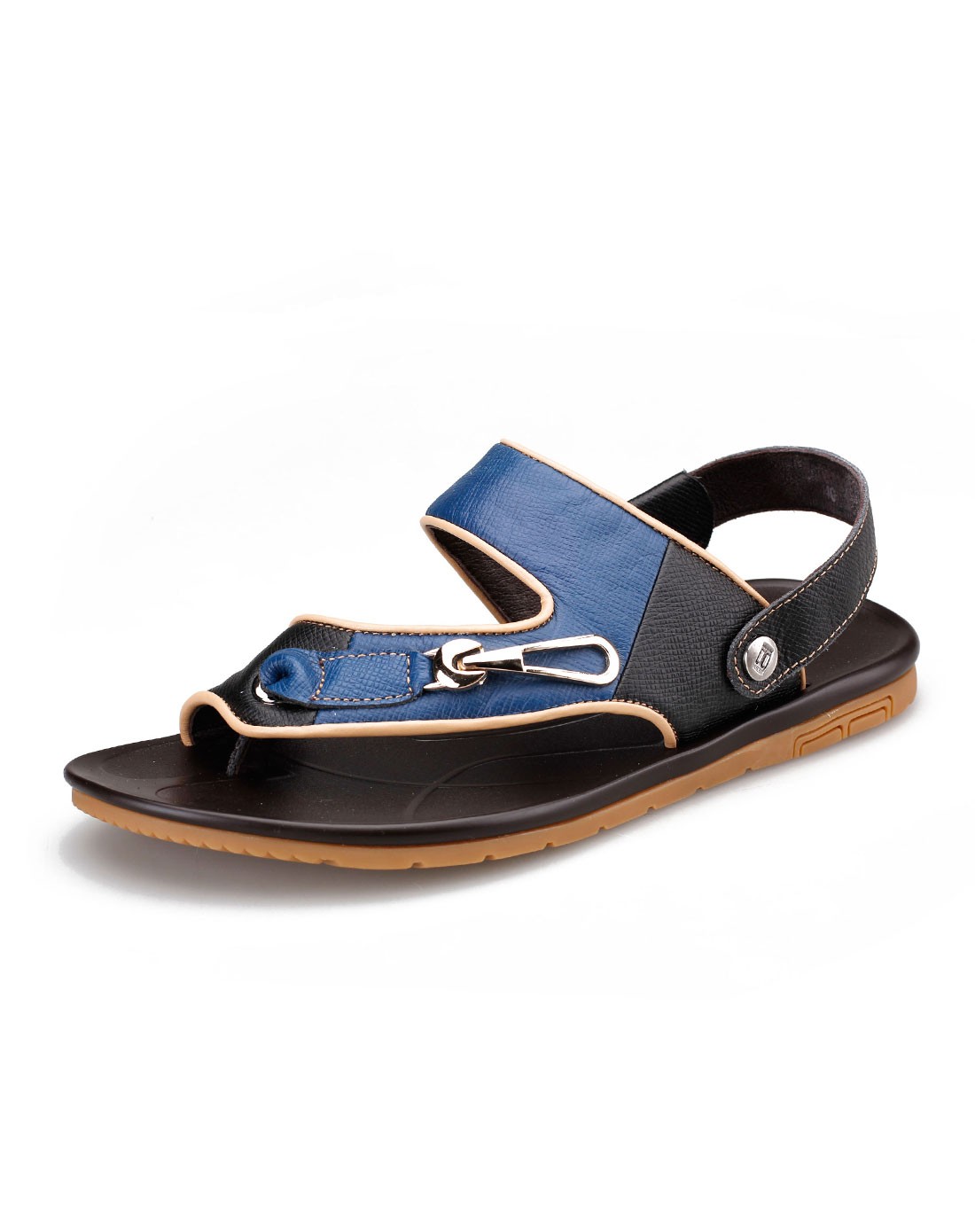 男款2015唯品专供黑兰色舒适清凉干爽两穿沙滩鞋