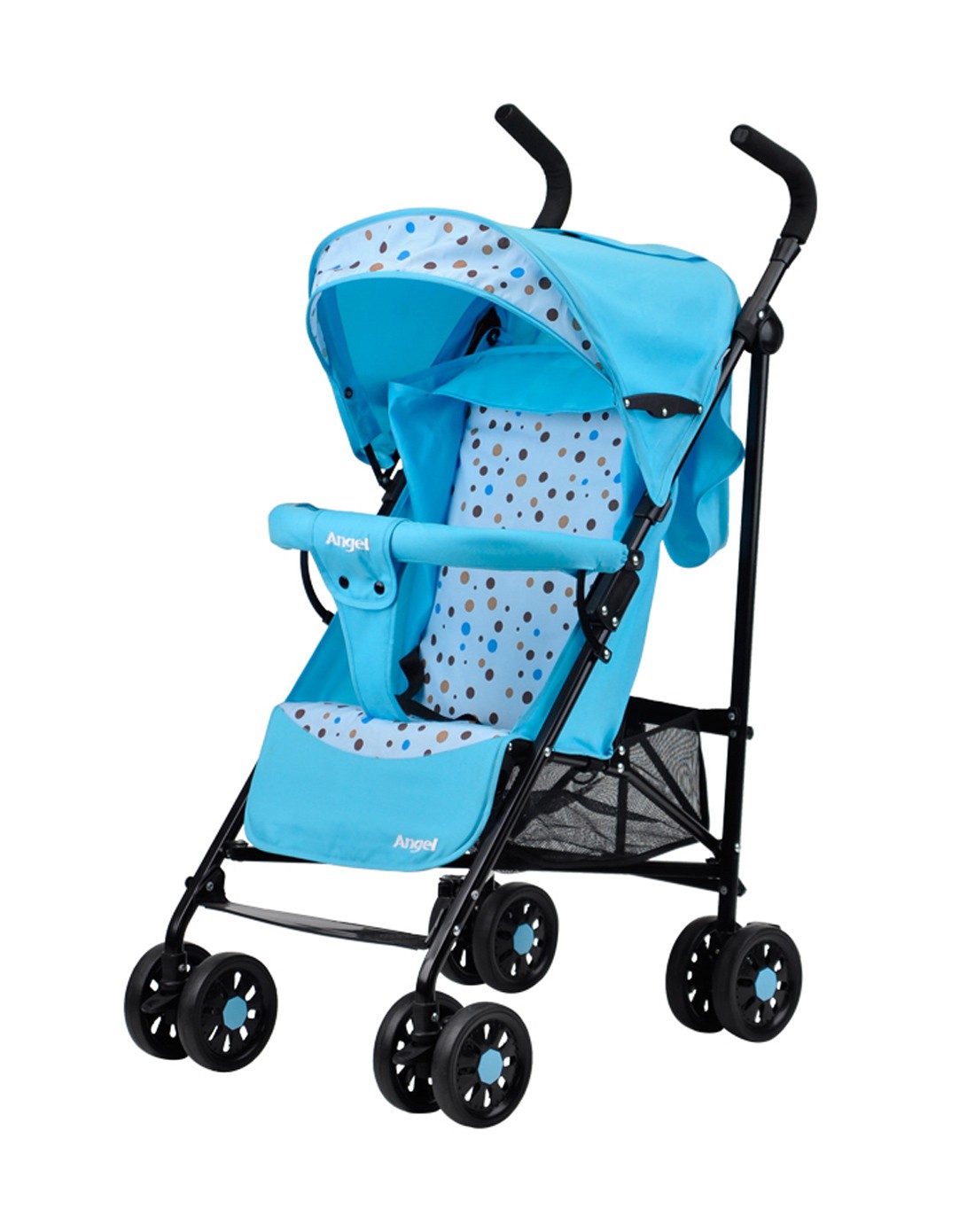 angel小天使 时尚波点轻便婴儿手推车ha1900水蓝