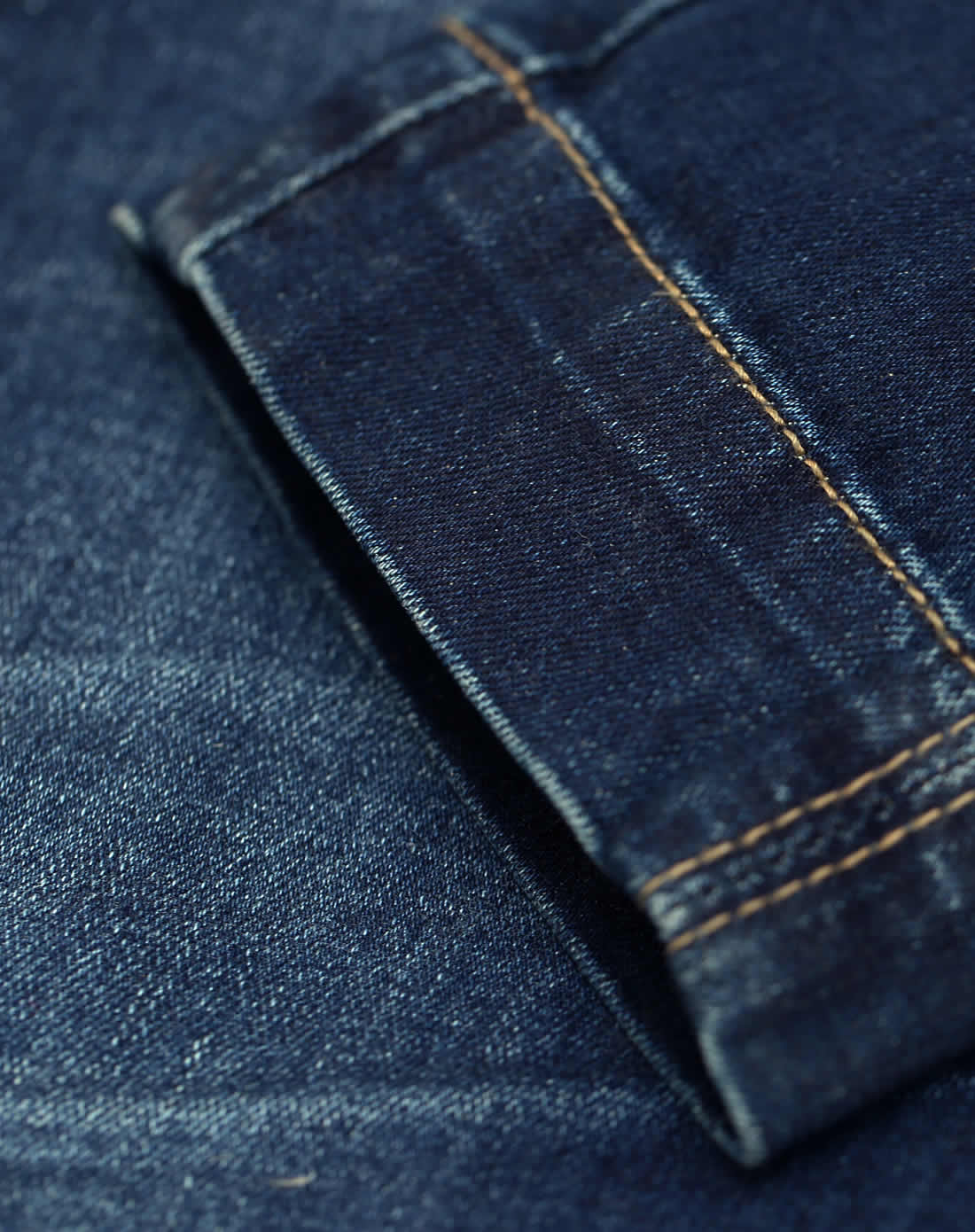 简约百搭复古深蓝小脚牛仔裤