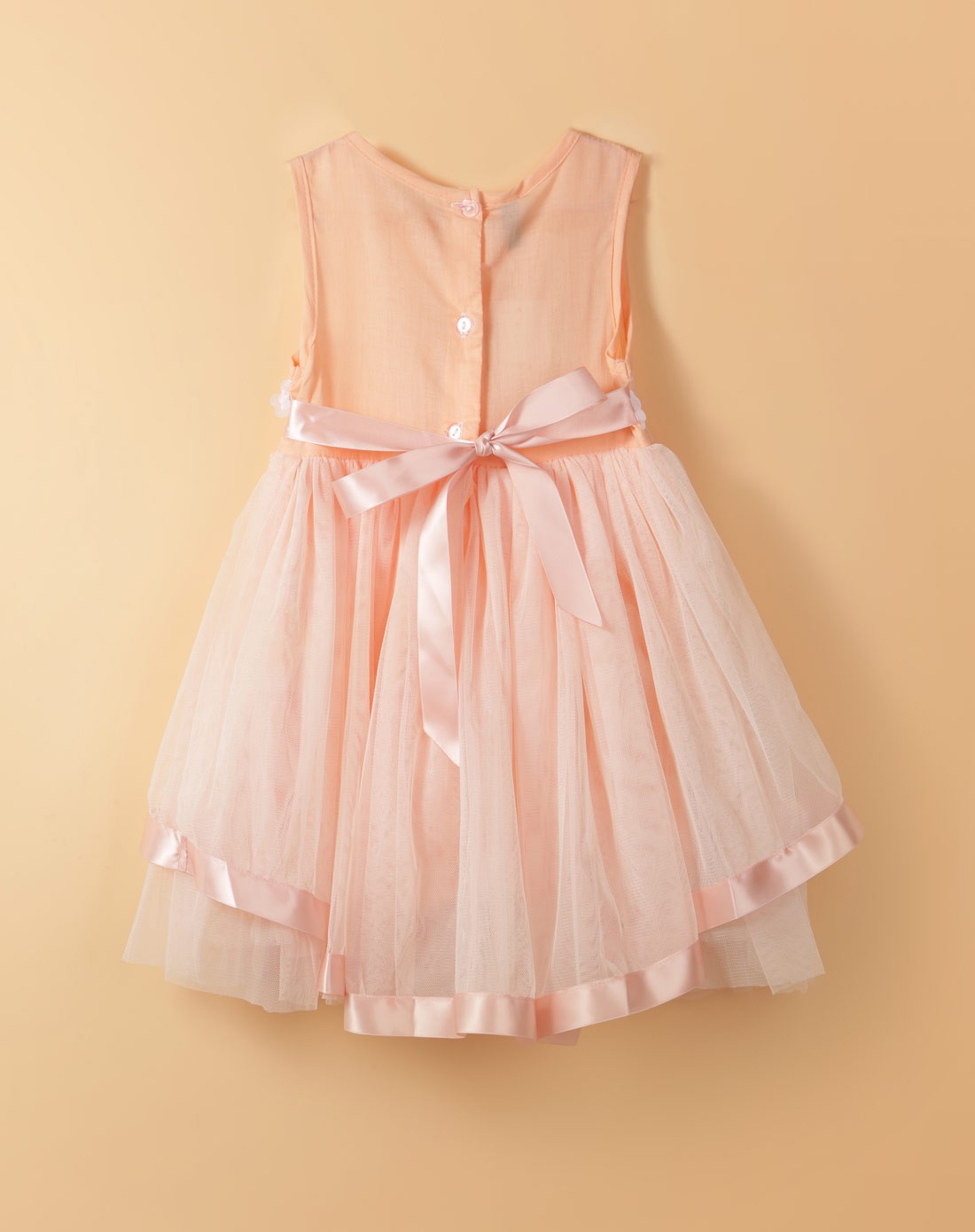 女童粉色连衣裙