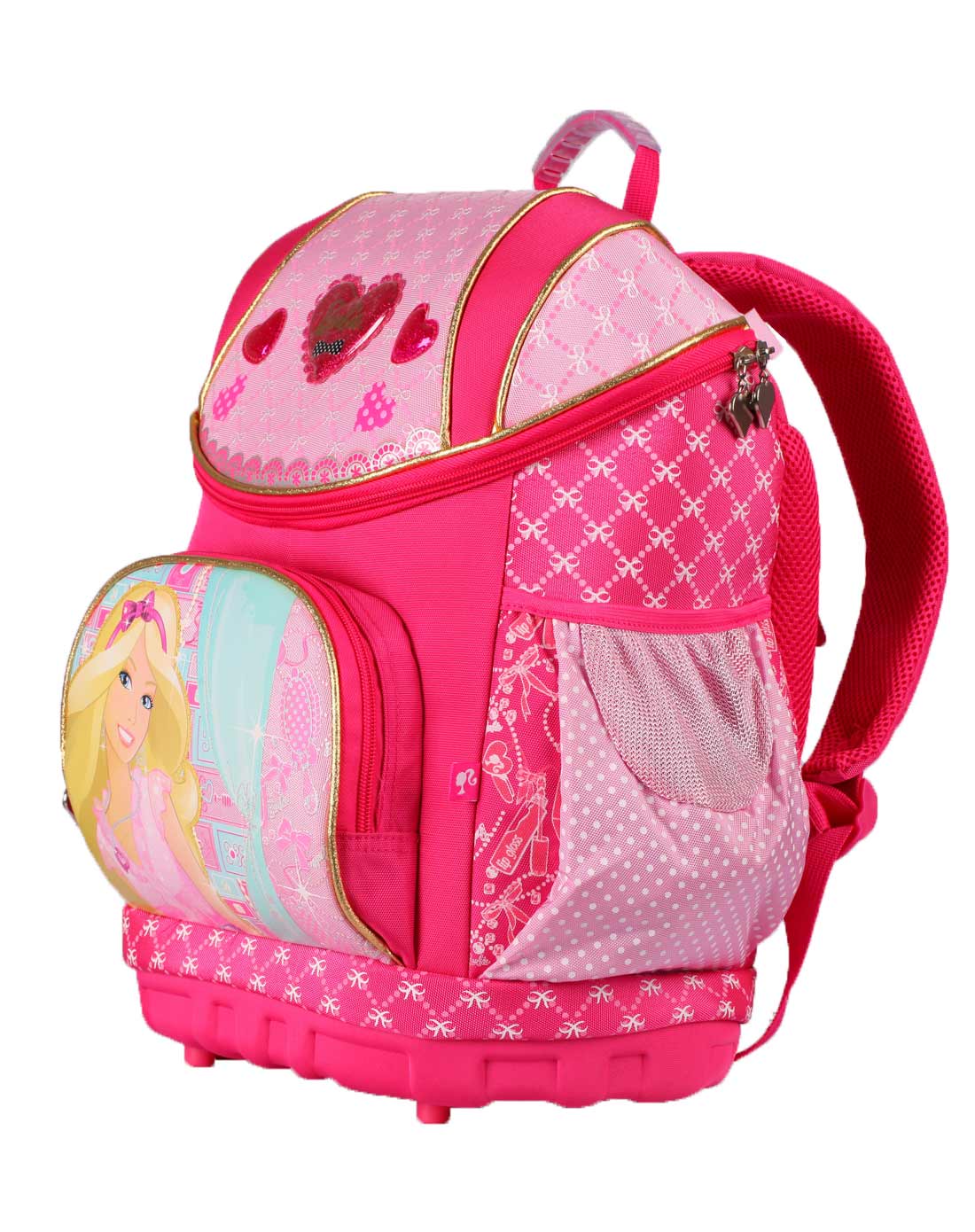 芭比 女童玫红魔力甜心超轻书包