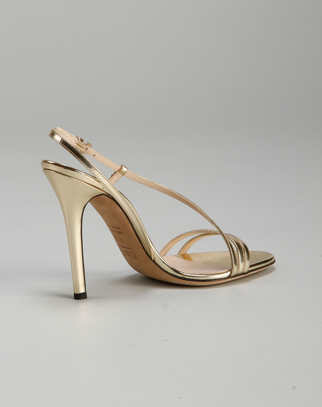 d&g 女款魅力风情极致诱惑高跟凉鞋金色