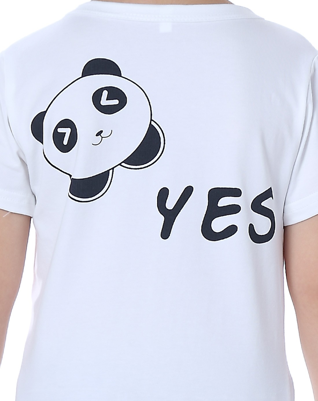 男童卡通t恤白色