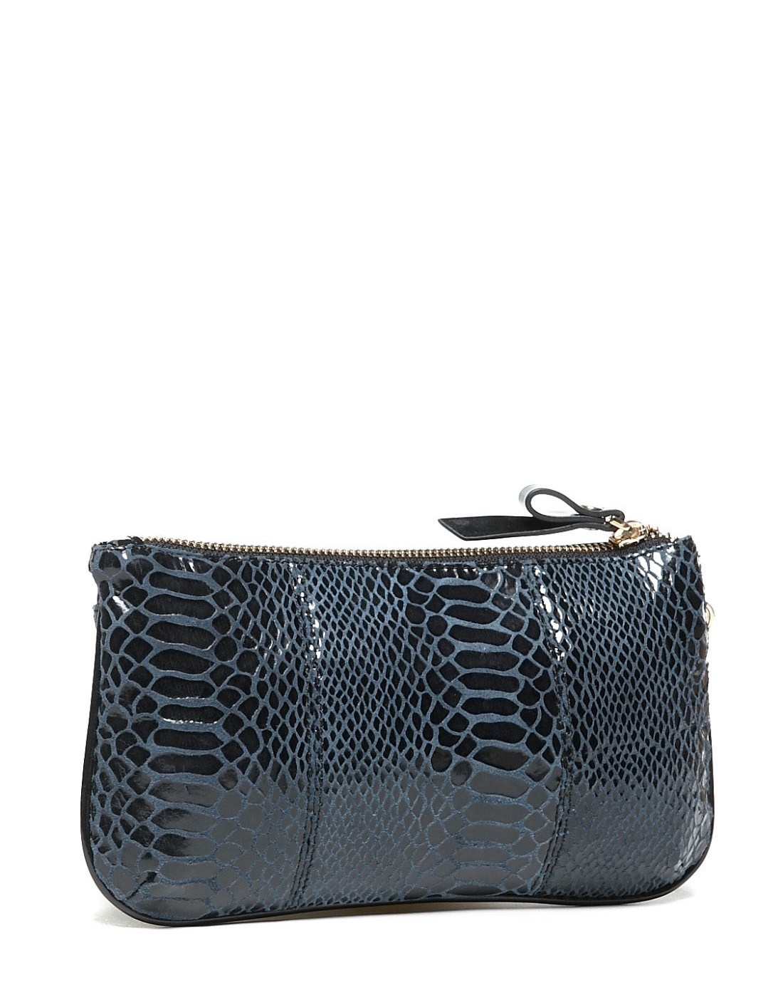 (特惠)时尚蟒蛇纹牛皮零钱包