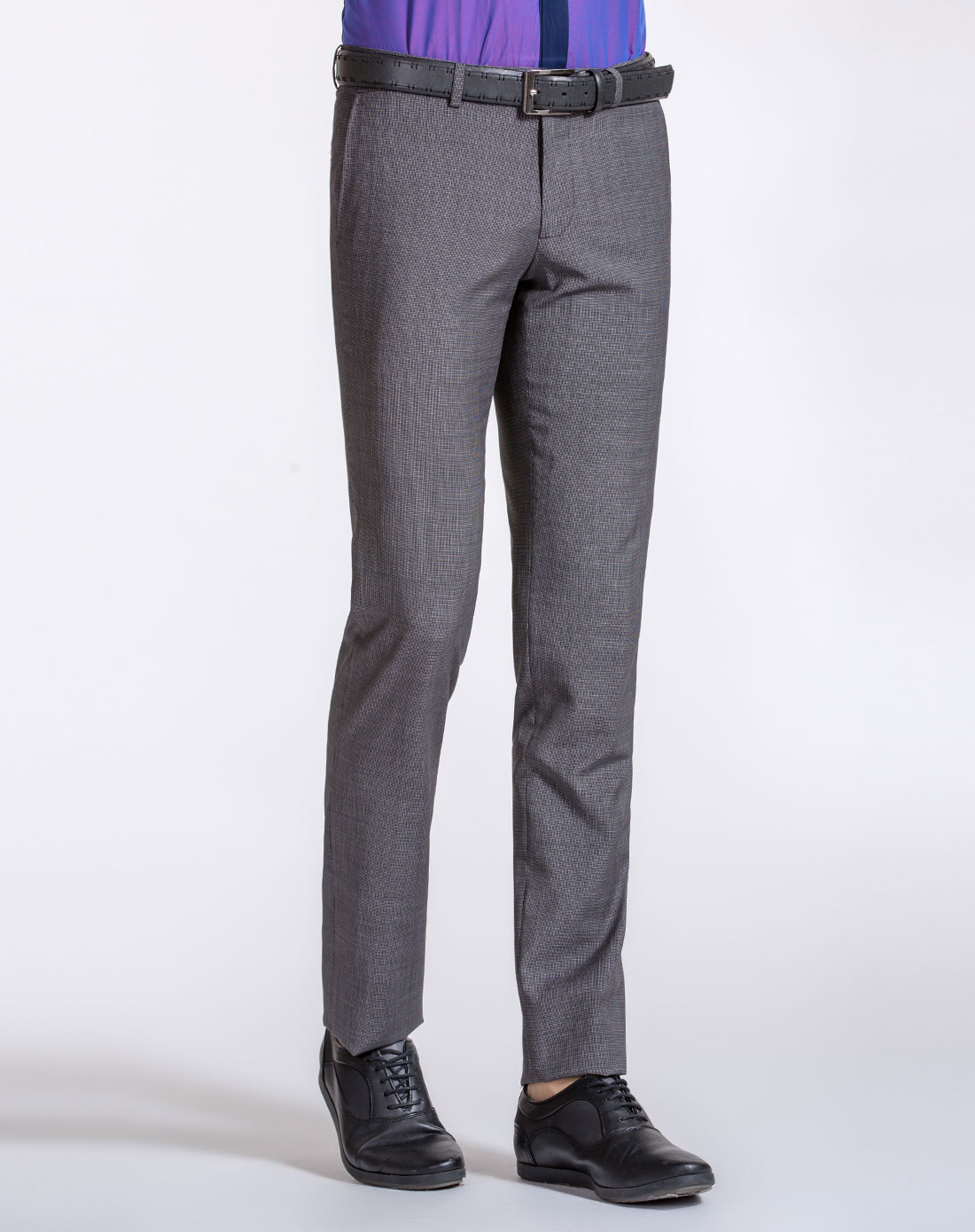 男士商务休闲中灰色西裤