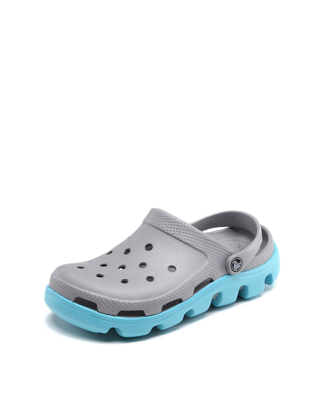 中性银/水绿色运动迪特洞洞鞋