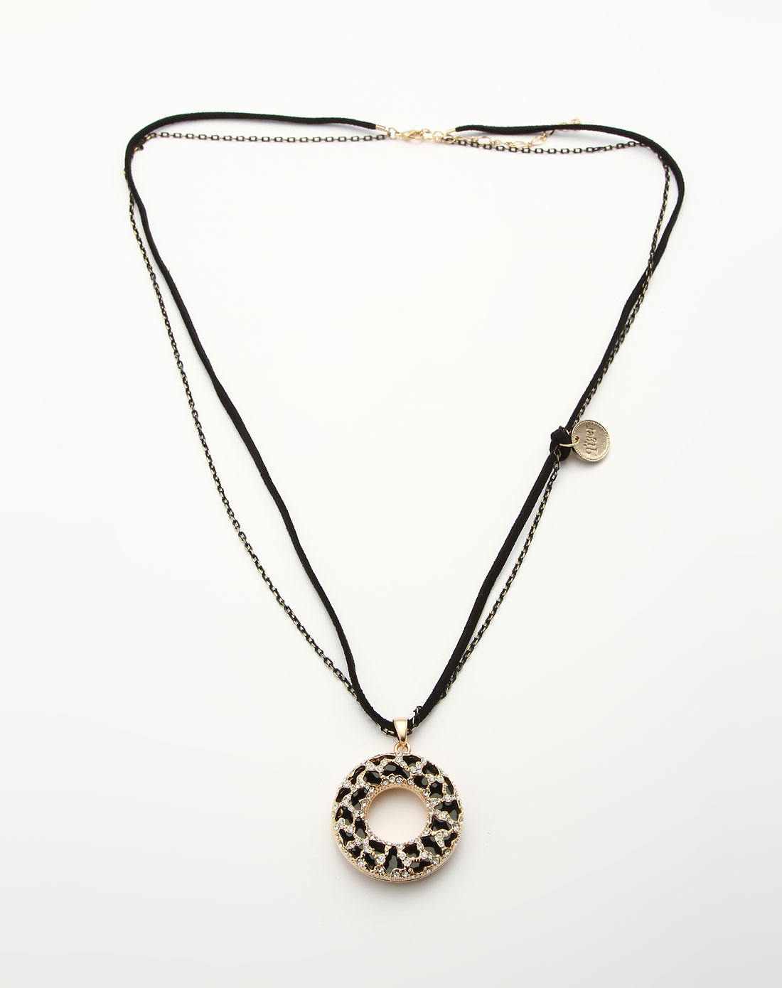 黑/金色时尚圆形项链