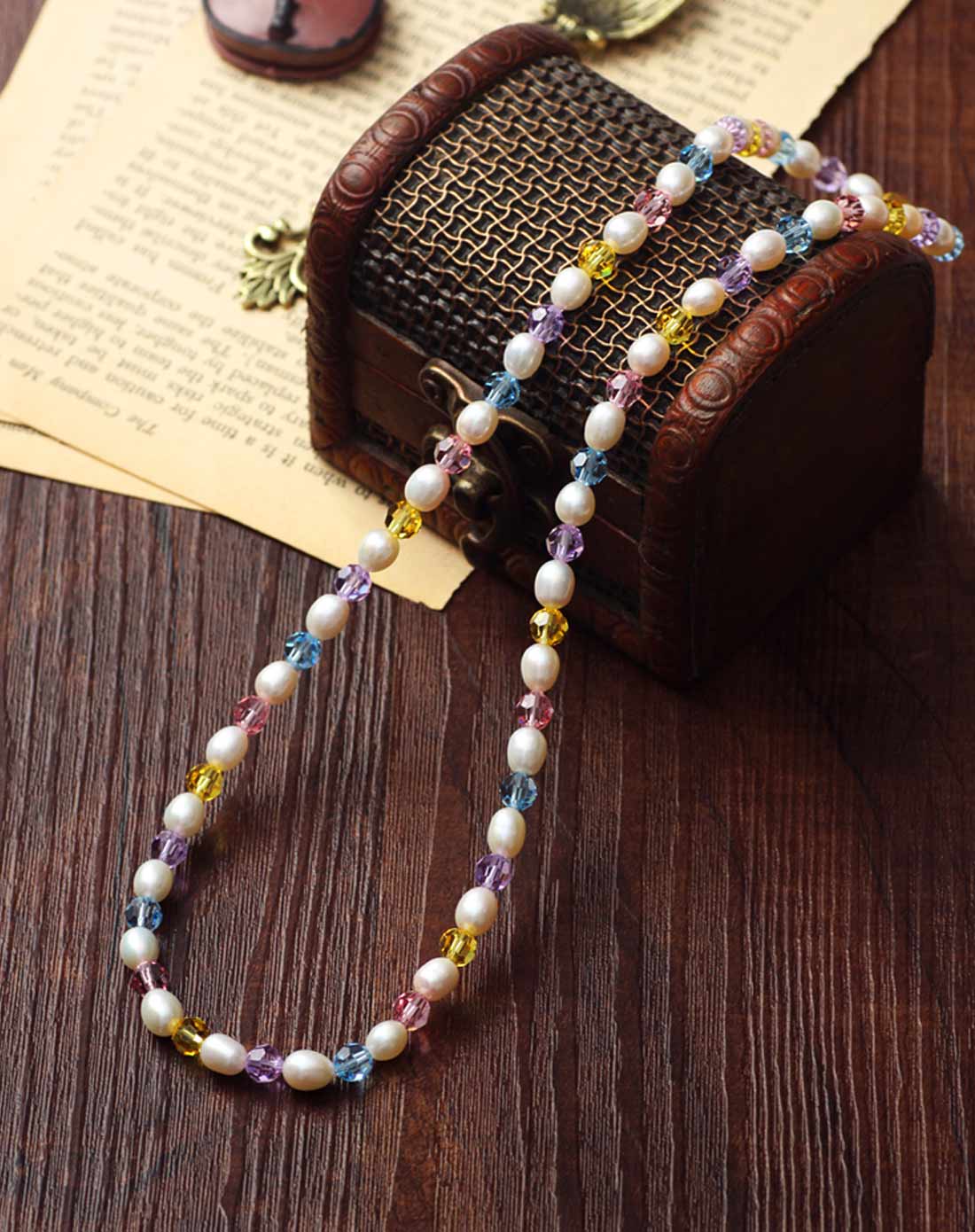 鲛人泪 珍珠水晶手链