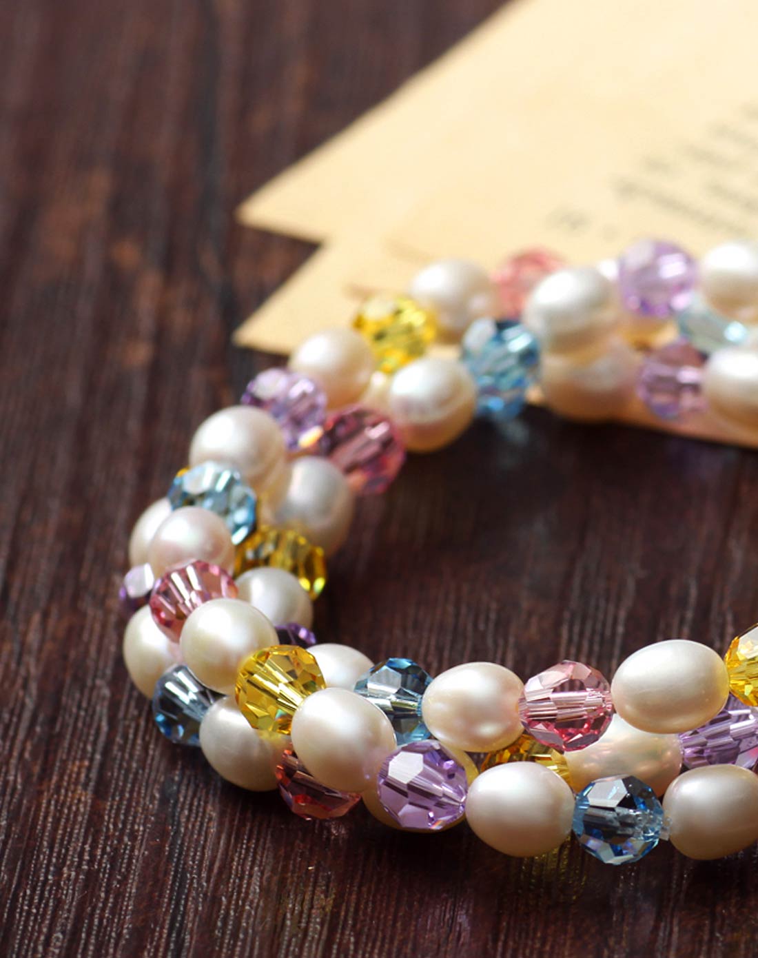 鲛人泪 珍珠水晶手链