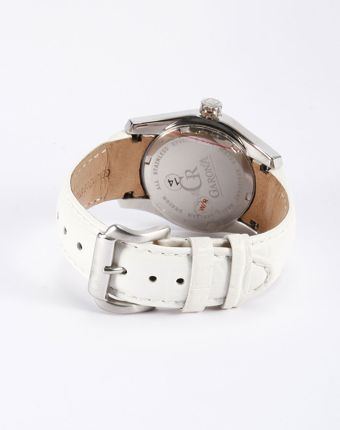 garona手表专场-女款白色数字镶钻时尚石英表