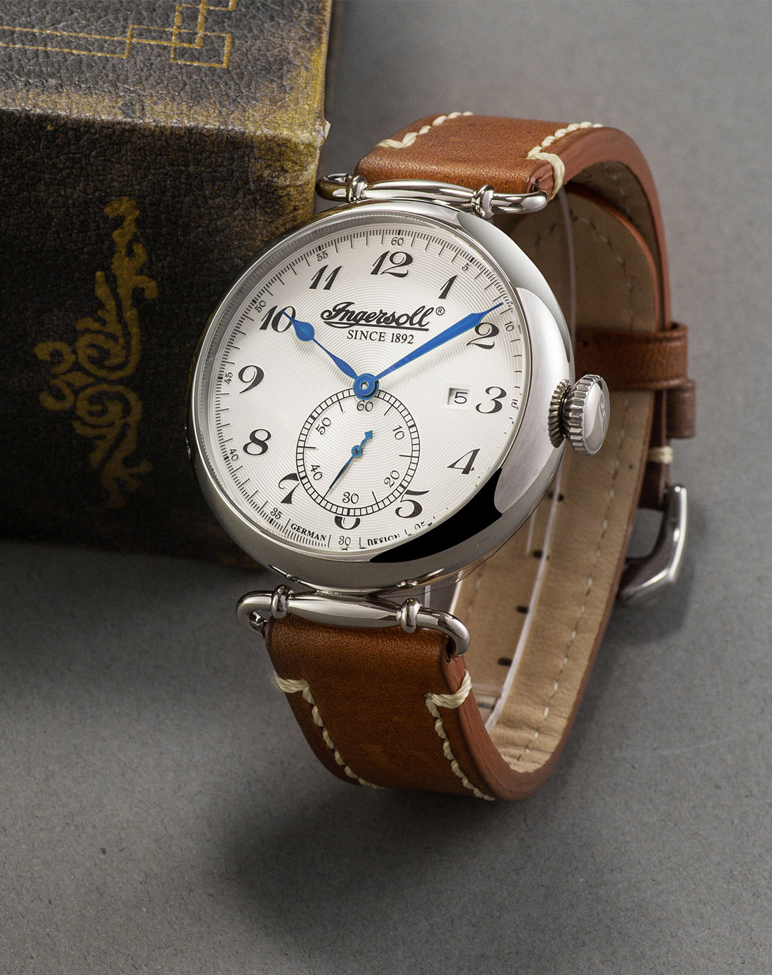 德国设计英格索尔ingersoll商务休闲男款机械表