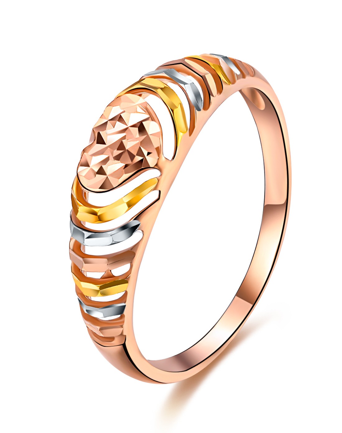 18k金分色k金戒指