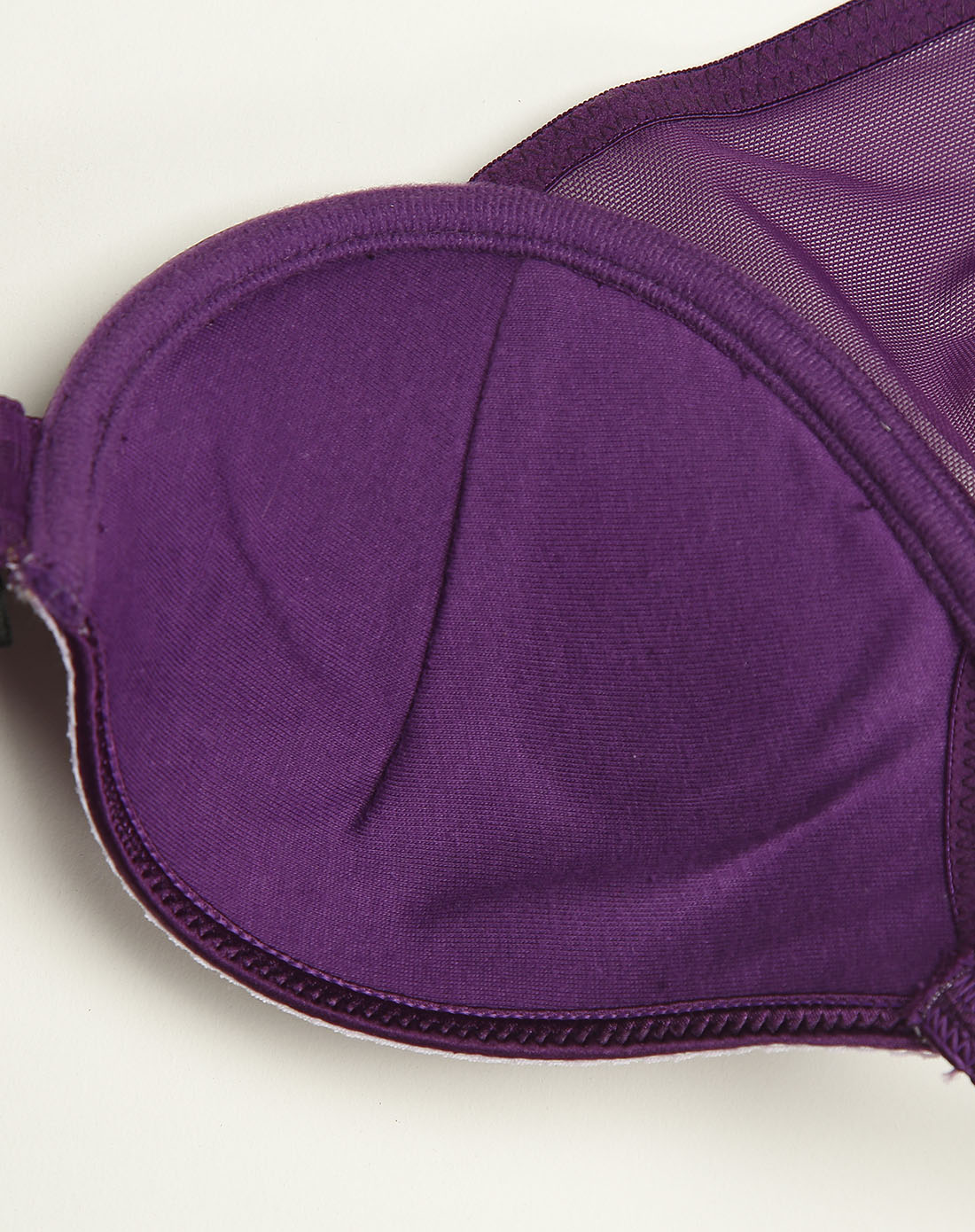 shine love女款紫色经典优雅3/4厚杯文胸