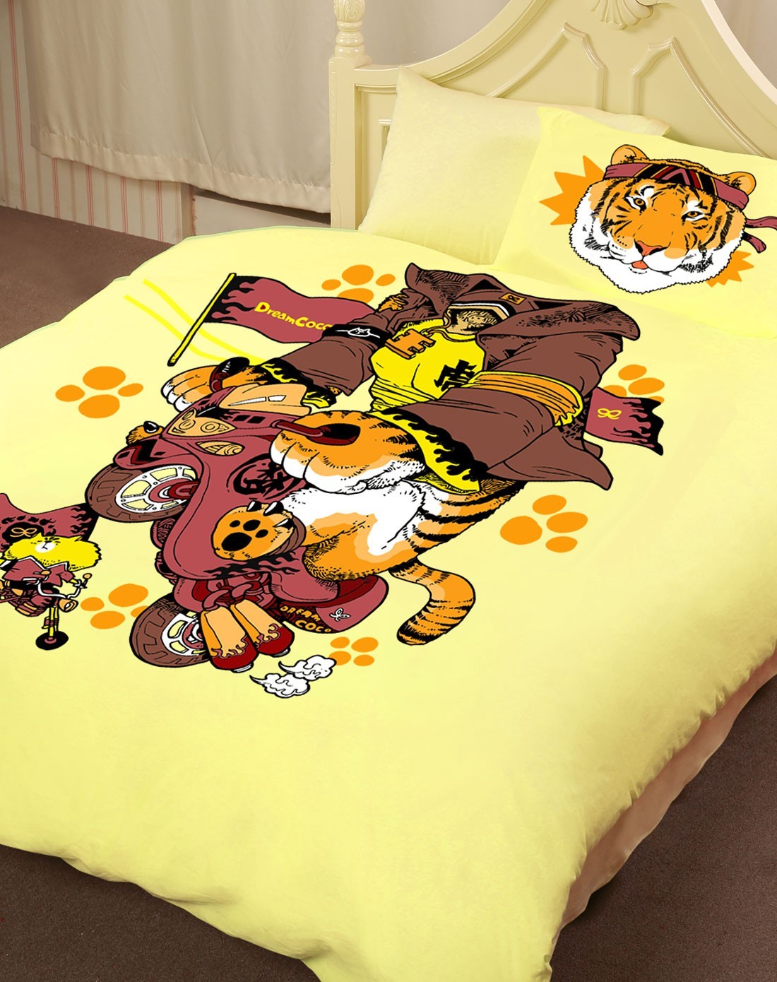 梦洁纯品 纯棉印花三件套:霹雳小虎nono 200*230cm