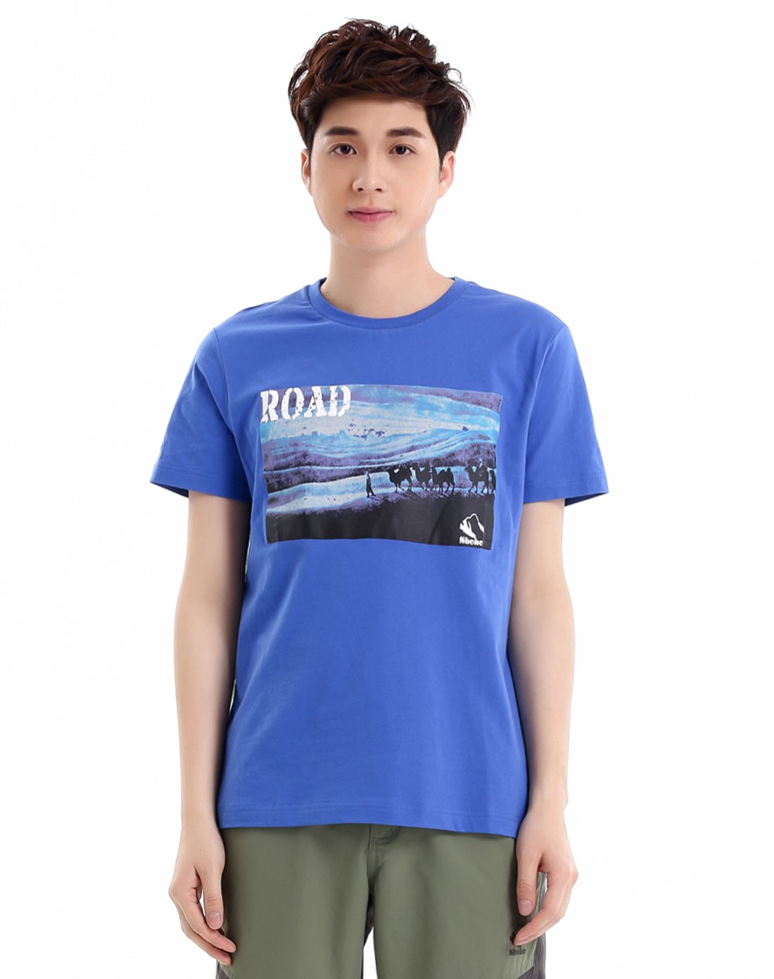 纯棉 男款普蓝文化t 舒适休闲