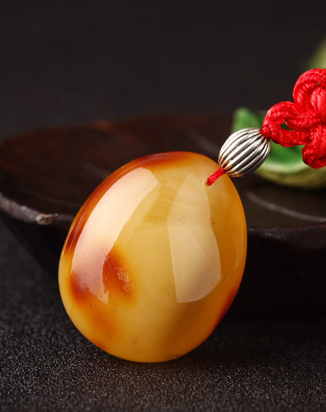 独家发售 极品 花开富贵 天然琥珀蜜蜡吊坠