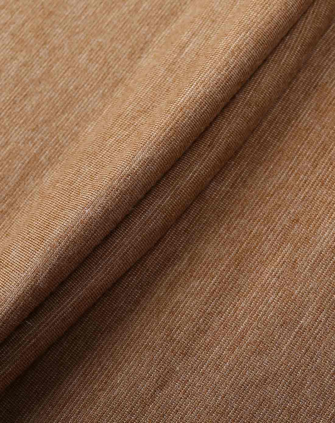 男款浅咖啡色简约时尚拼接短袖v领t恤