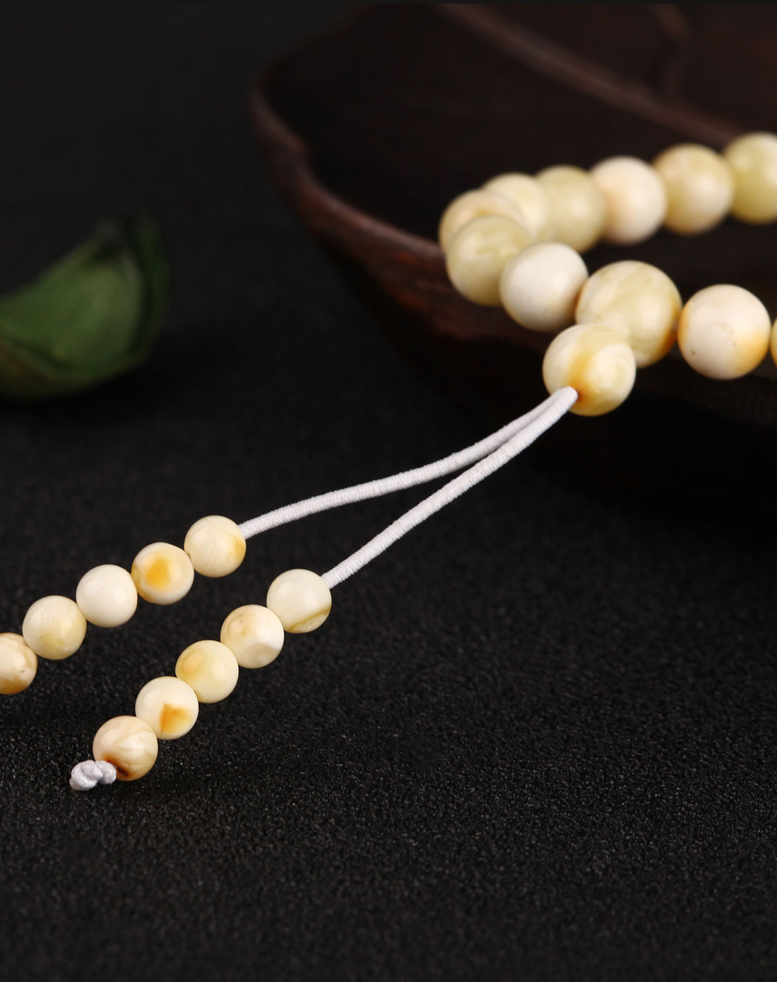 独家发售 经典108颗天然琥珀白蜜手链6mm-6.5mm