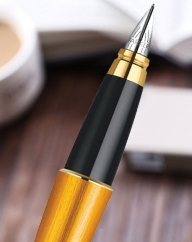 都市沙滩金金夹墨水笔