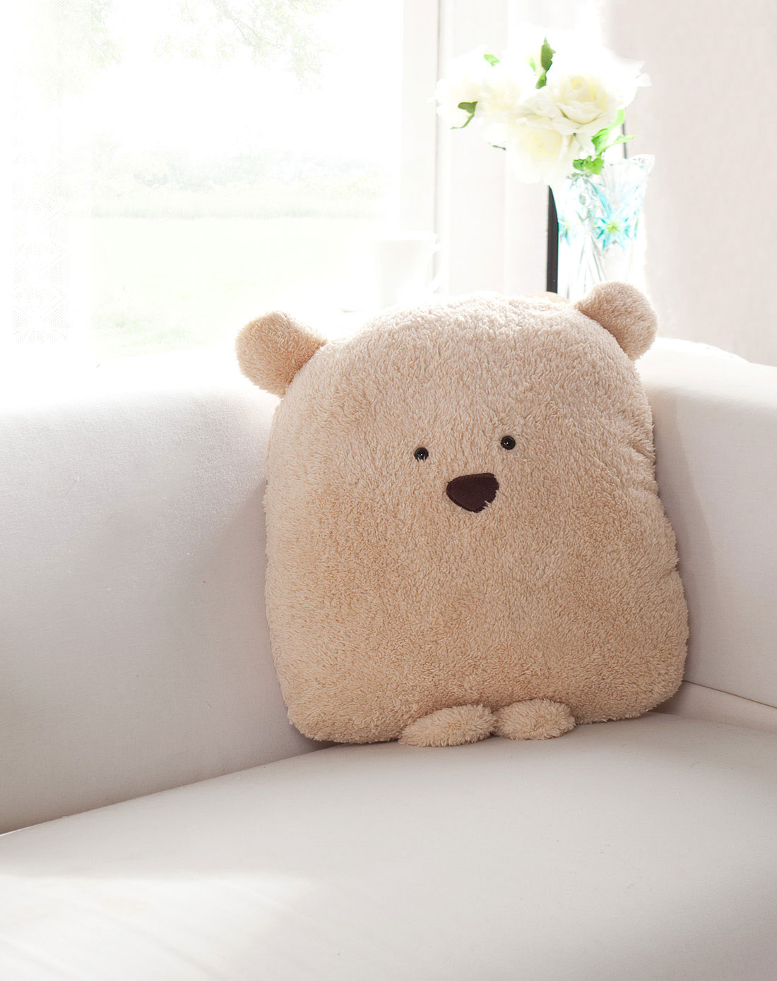 米色小熊宝贝可爱抱枕
