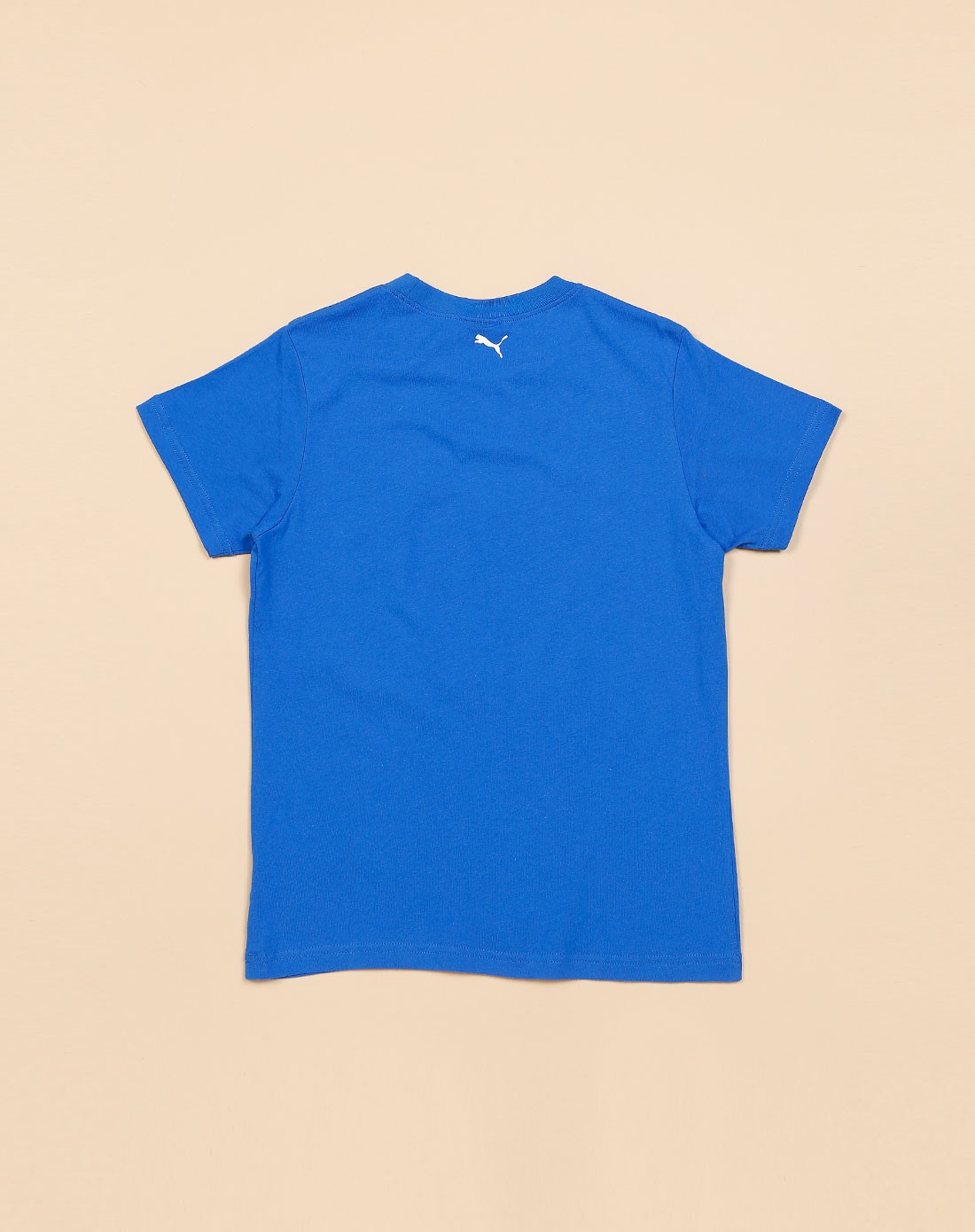 彪马puma男女纯棉舒适 男童款蓝色短袖t恤 夏日印图82909902_唯品会
