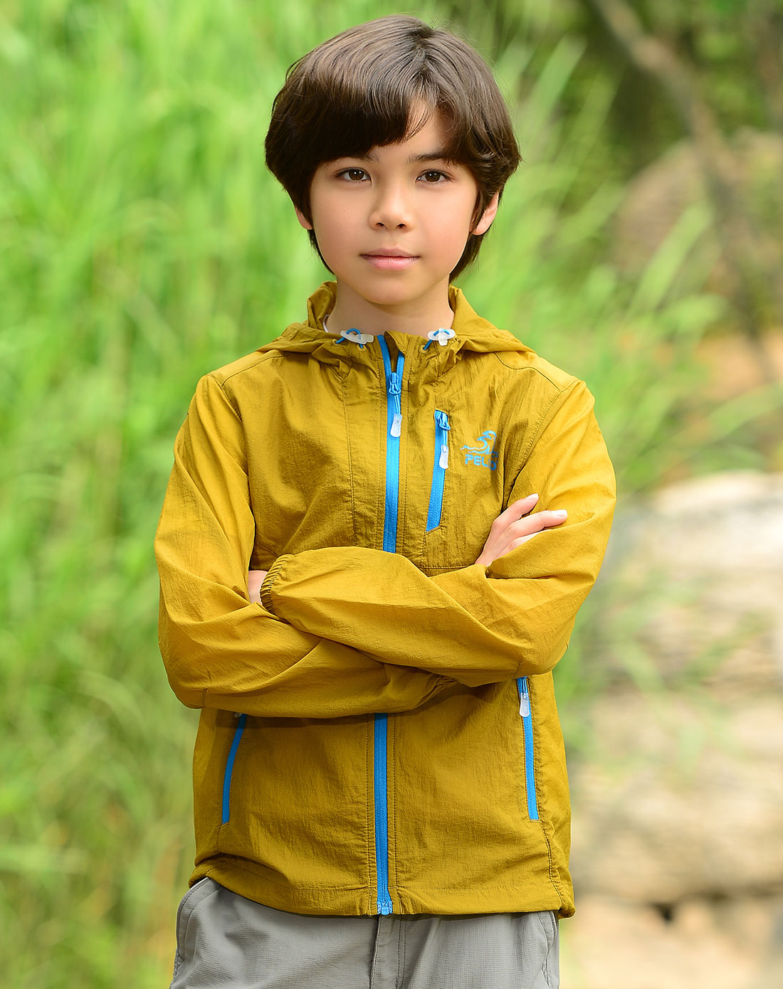 轻薄防晒 儿童橄榄黄皮肤衣 舒适透气