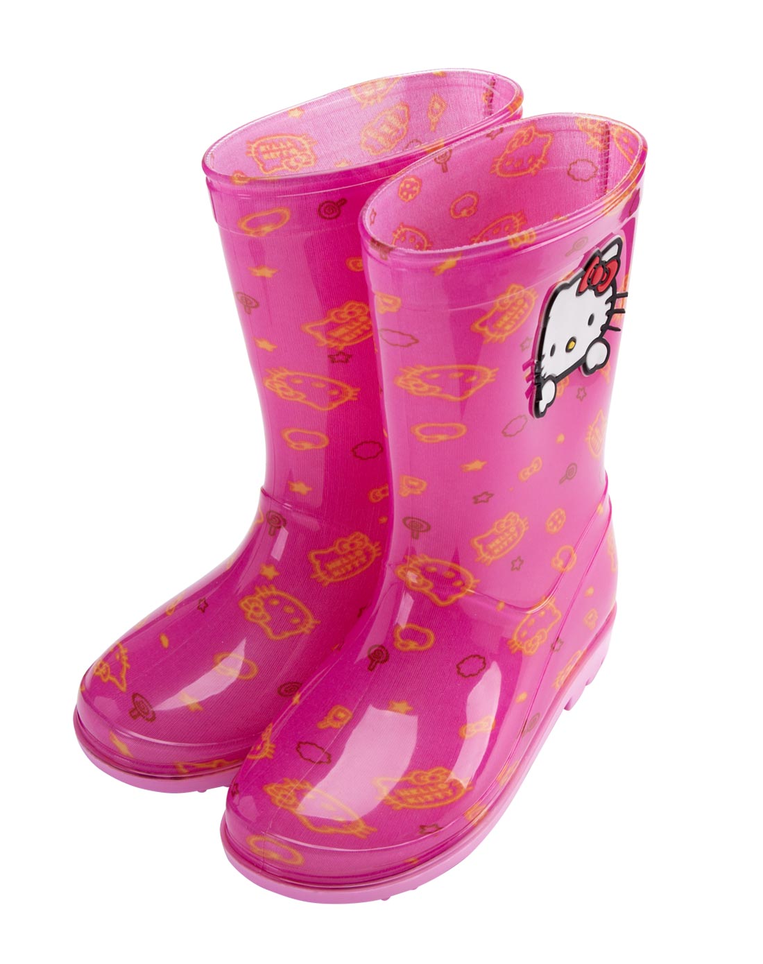 hello kitty 粉色防水雨靴