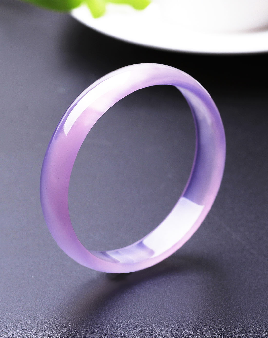 帝王紫玉髓富丽手镯(附证书)