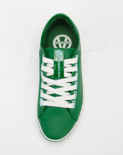 爱克佩特acupuncture男女鞋中性绿色绑带冲孔休闲鞋ap490-76_唯品会