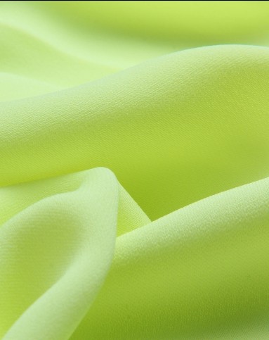 露背性感荧光绿色无袖连衣裙