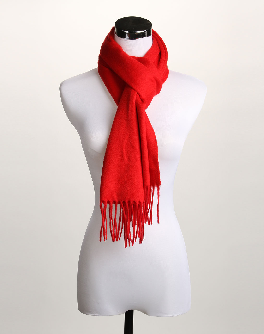 红色经典休闲羊绒围巾