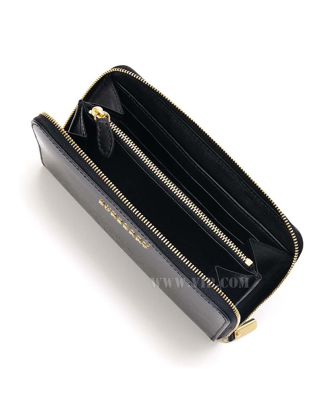 > burberry 女款黑色简约钱包